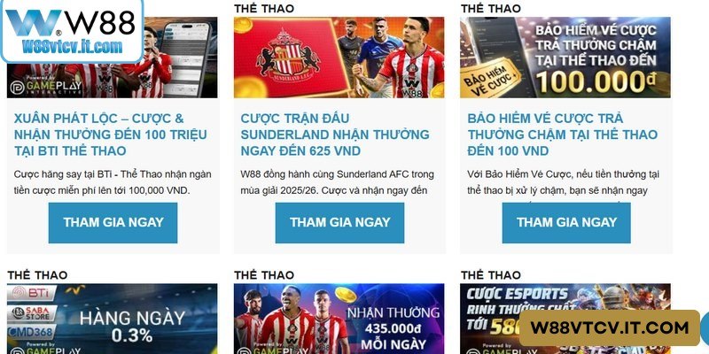 Mức hoàn trả và thưởng nạp giữa các sảnh game khác nhau tại W88 Mức hoàn trả và thưởng nạp giữa các sảnh game khác nhau tại W88