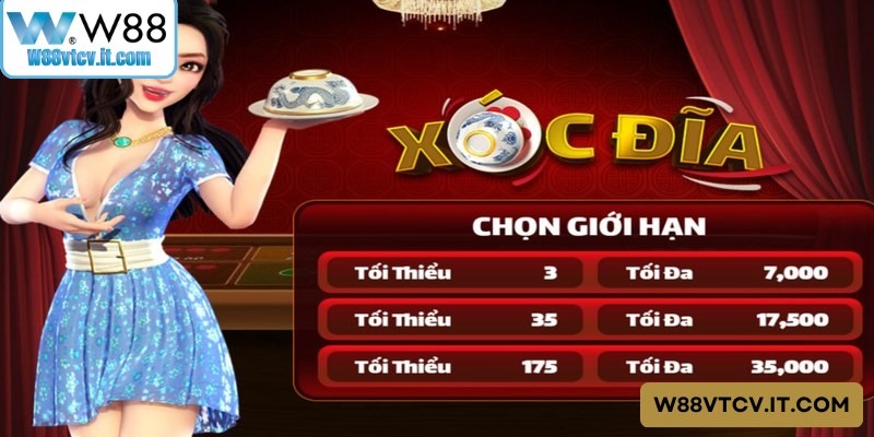 Các cửa cược và tỷ lệ ăn thưởng tương ứng trong bộ môn Xóc đĩa W88